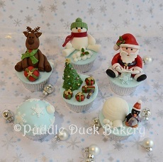An example of our christmas cupcake collection cakes.