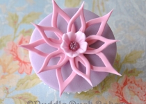 Getting creative with a flower on a cupcake